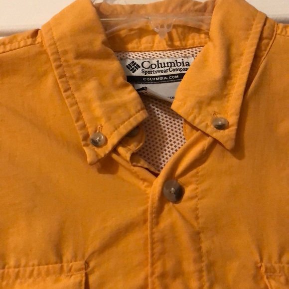 Orange Columbia Fishing Shirt - Picture 3 of 4